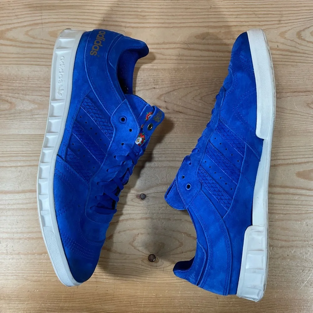 Adidas Consortium x Footpatrol x Juice Handball Top SE Shoes Mens 13 Blue CM7876